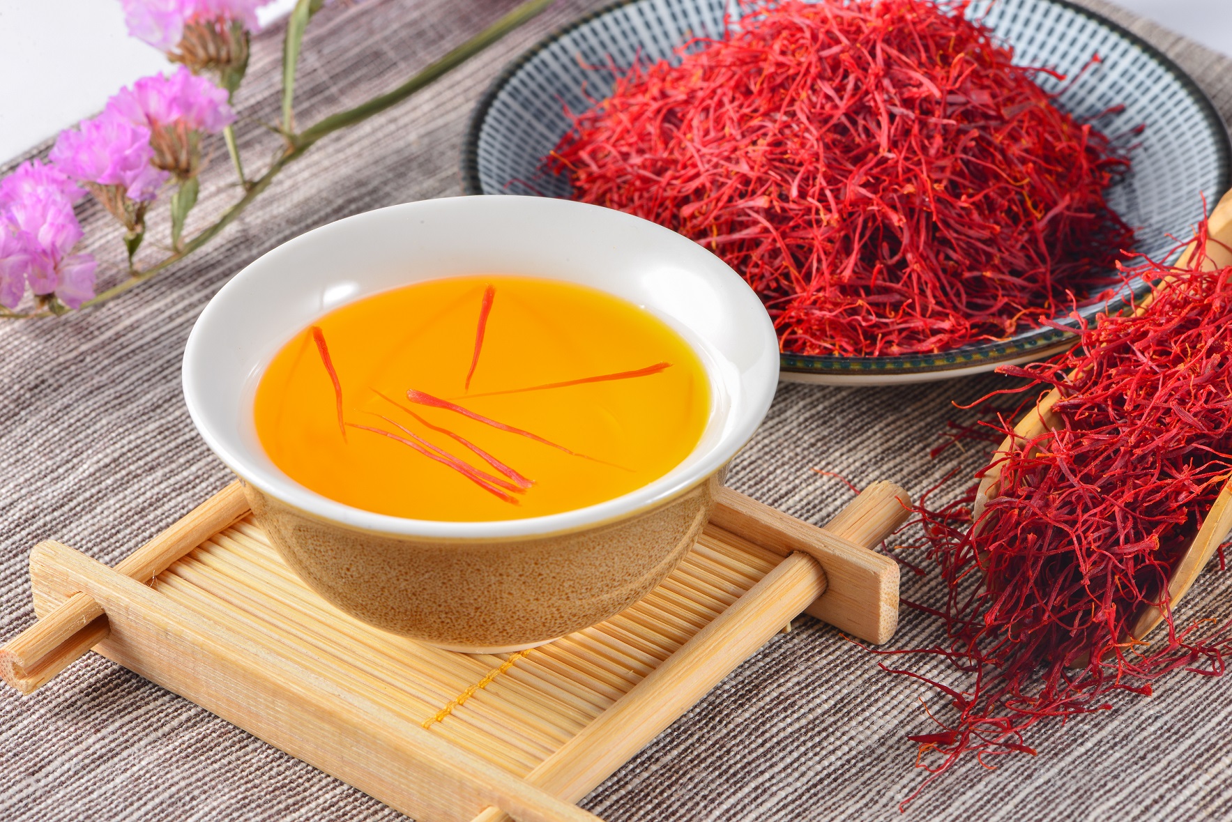Saffron fields in Kashmir
